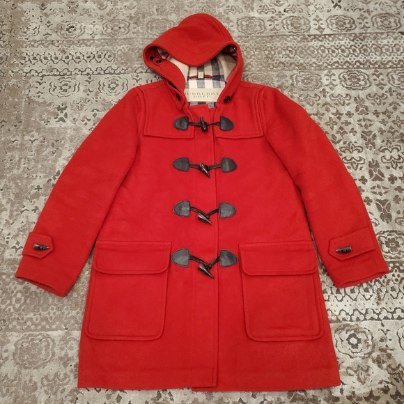 Burberry Brit Minstead Wool Hooded Toggle Duffle Coat 4 - Picture 5 of 10